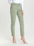 Kavbojke high waist straight - zelena - SINSAY - small7