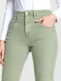 Kavbojke high waist straight - zelena - SINSAY - small6