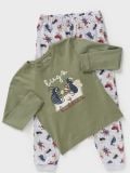 Dvodijelna pidžama - khaki - SINSAY - small7