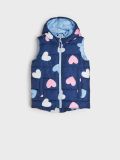 Tepitud vest - tumesinine - SINSAY - small2