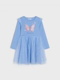Rochie cu tul - albastru-pal - SINSAY - small2