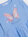 Rochie cu tul - albastru-pal - SINSAY - small3