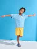 Tricou Polo - albastru - SINSAY - small4