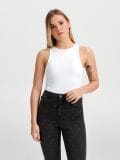 Rifle high waist skinny - čierna - SINSAY - small4
