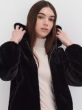 Geacă din blană artificială - negru - SINSAY - small3