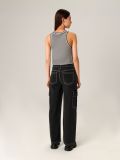 Ψηλόμεσο τζιν παντελόνι straight - μαυρο - SINSAY - small4