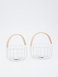 Misa dekoracyjna 2 pack - biały - SINSAY - small3