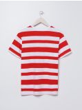 Koszulka w paski - czerwony - SINSAY - small3