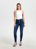 Kavbojke high waist skinny - mornarica - SINSAY - small2