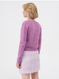 Rozpinany sweter - różowy - SINSAY - small3