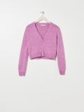 Rozpinany sweter - różowy - SINSAY - small4