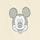 Püksid Mickey Mouse - kreemvalge