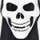 Maska Halloween - czerwony