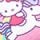 Komplet posteljine Hello Kitty - orhideja