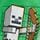 Minecraft póló - fűzöld