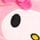 Maska za spanje My Melody - pastelno roza