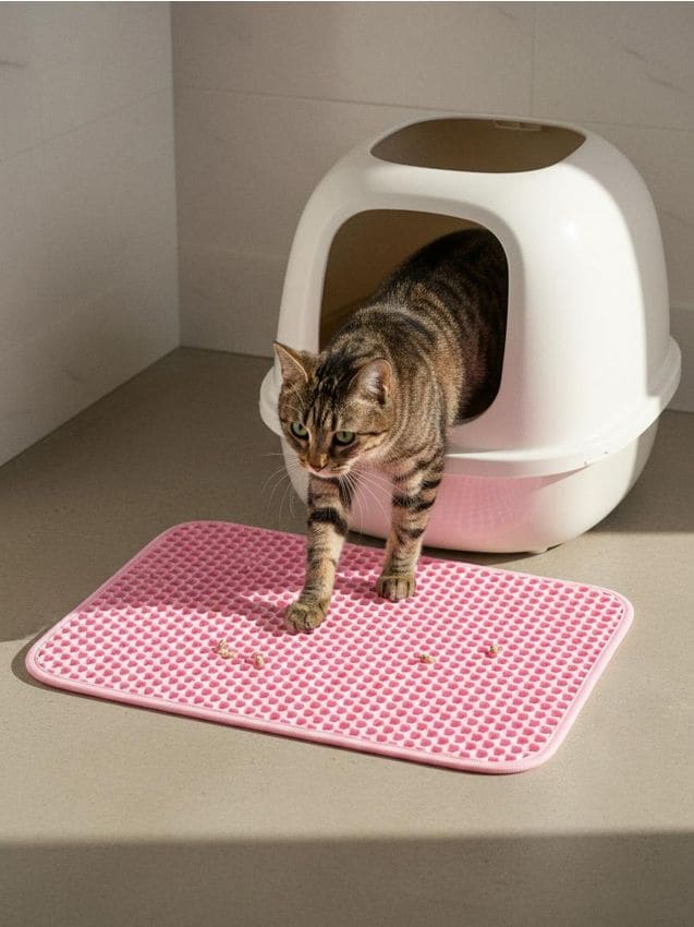 Sinsay - Covoraș pentru litieră - roz-pastel