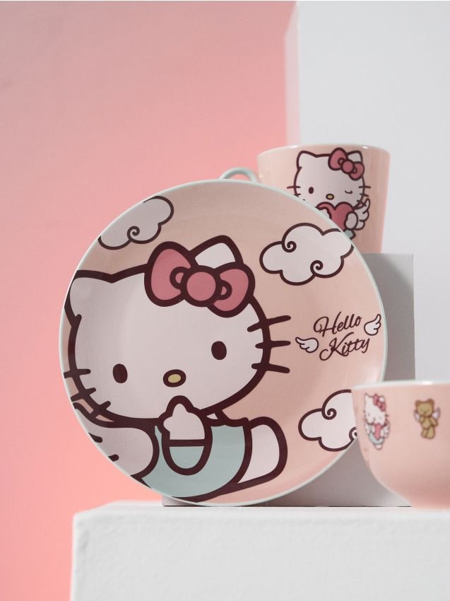 Sinsay - Keramický tanier s potlačou Hello Kitty - viacfarebná