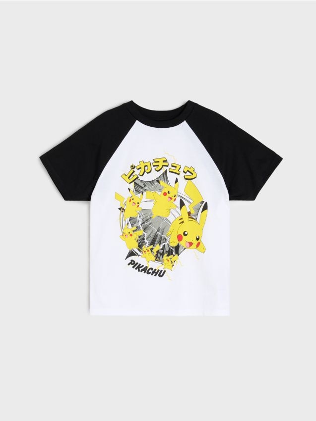 Sinsay - Tricou Pokémon - alb