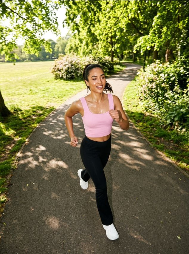 Sinsay - Top sportiv - roz-pastel