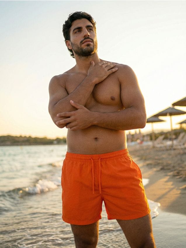 Sinsay - Șort de baie - portocaliu