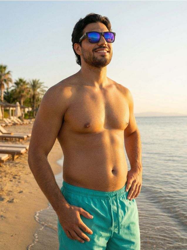 Sinsay - Șort de baie - turcoaz