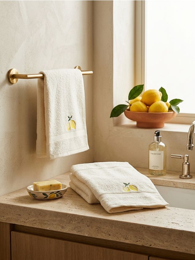 Sinsay - Prosop din bumbac 30x50 - alb