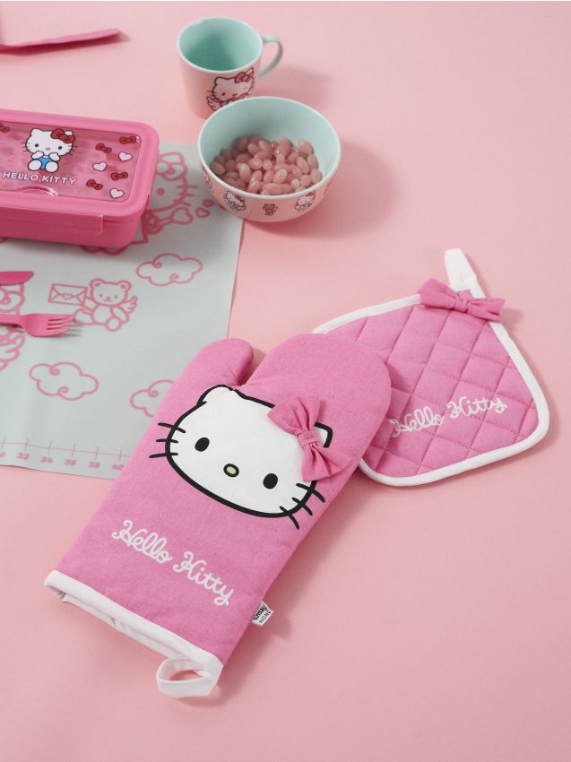 Sinsay - Rękawica i łapka kuchenna Hello Kitty - różowy