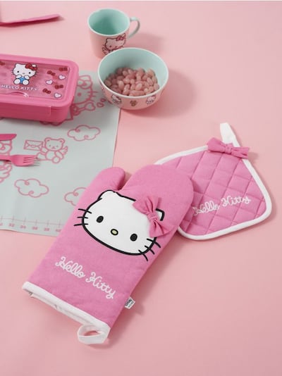 Γάντι κουζίνας και πιάστρα Hello Kitty