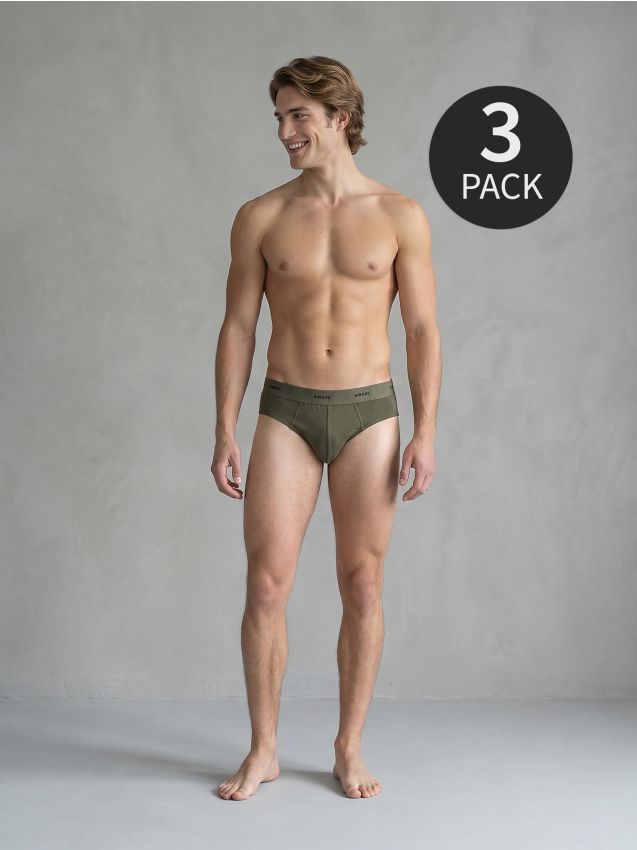 Sinsay - Chiloți slip din bumbac 3 pack - multicolor
