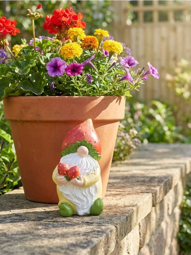 Sinsay - Decorațiune de grădină în formă de pitic cu căpșuni - multicolor