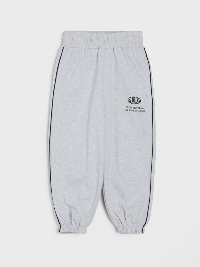 Sinsay - Pantaloni de trening balloon - gri deschis
