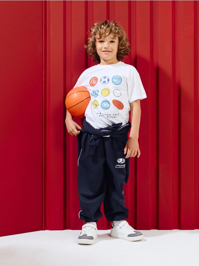Sinsay - Pantaloni de trening balloon - bleumarin