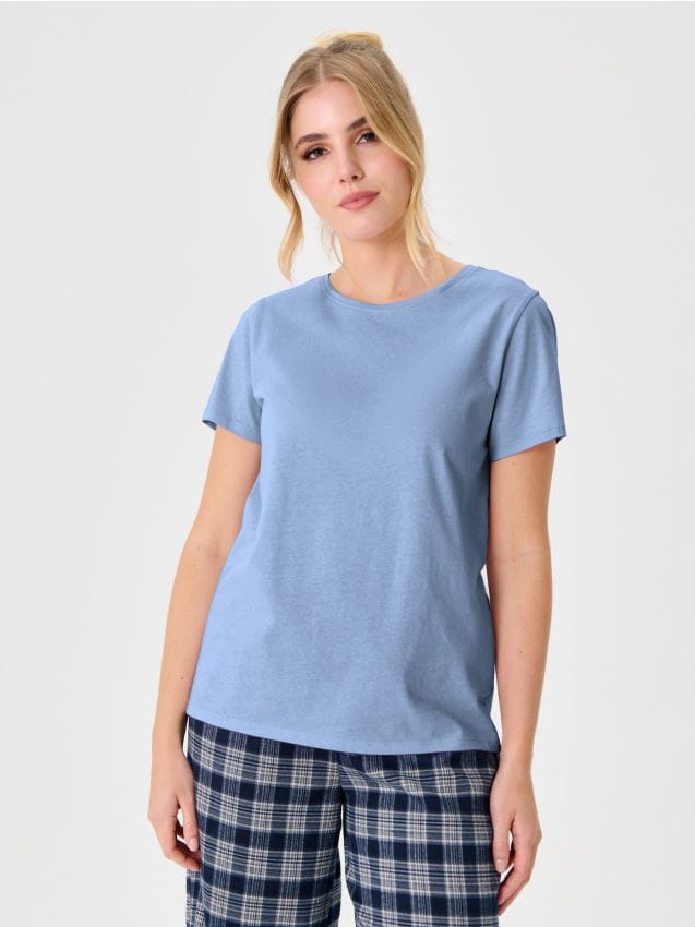 Abito midi in jeans Colore blu pallido - - 076BW-05X