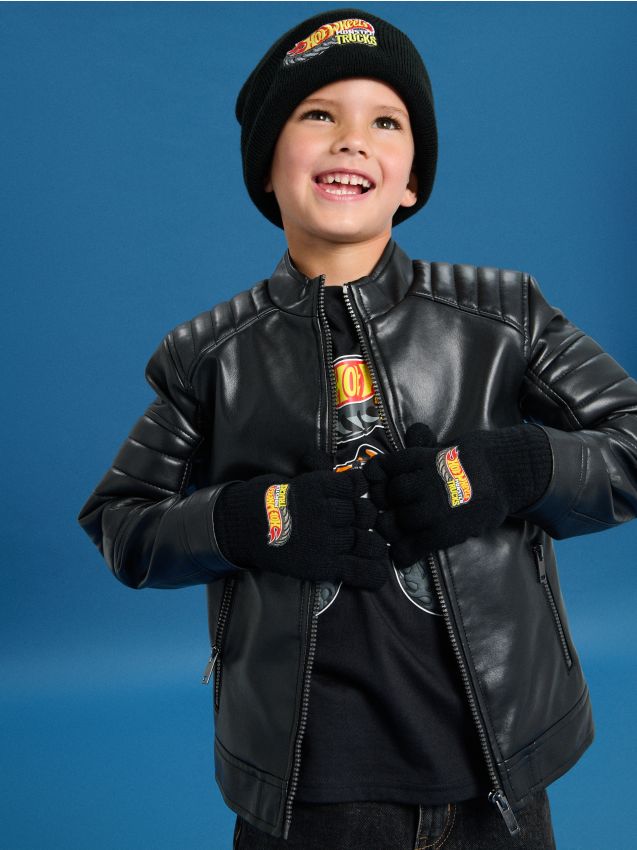 Sinsay - Rukavice Hot Wheels - čierna