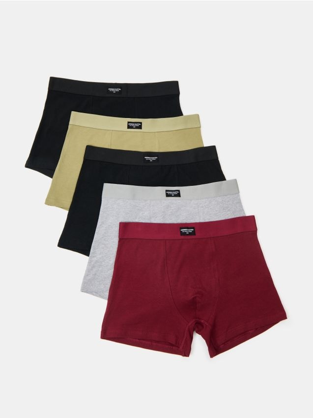 Sinsay - Boxeri din bumbac Classic, set de 5 - multicolor