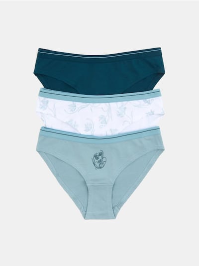 Puuvillased aluspüksid, 3-pakk