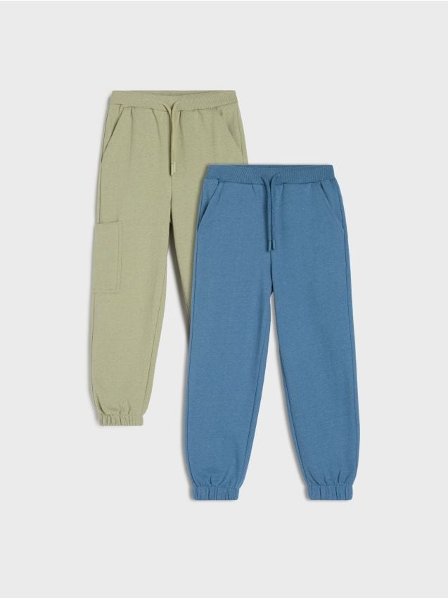 Sinsay - Spodnie 2 pack - zielony