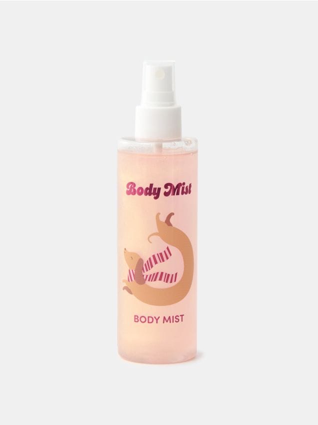 Sinsay - Spray de corp cu particule aurii - roz-pastel