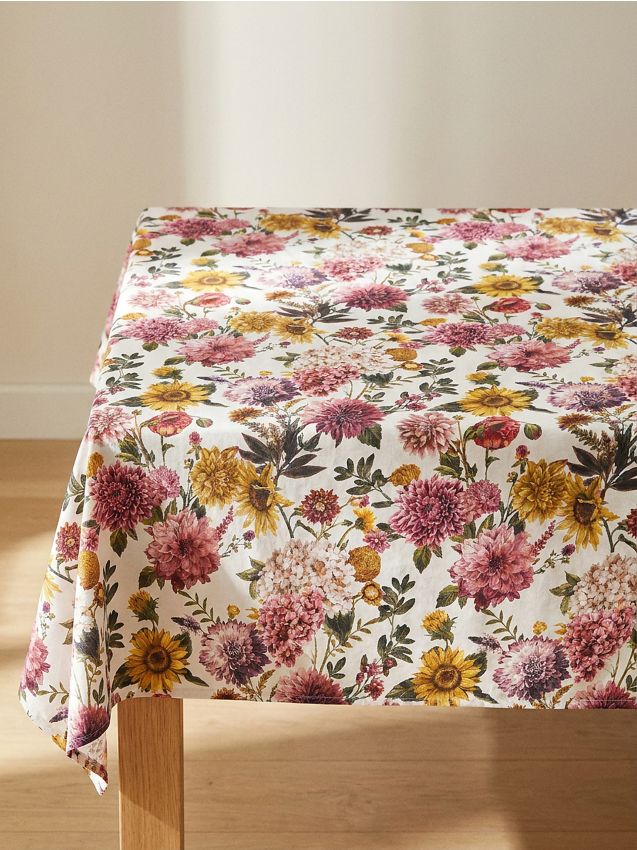 Sinsay - Față de masă cu motiv floral - multicolor