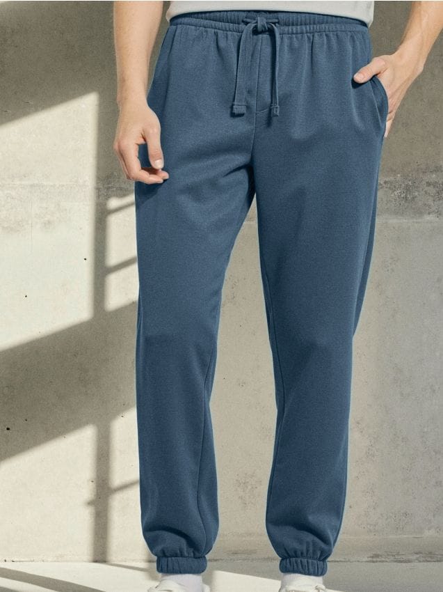 Sinsay - Pantaloni de trening cu manșete - indigo