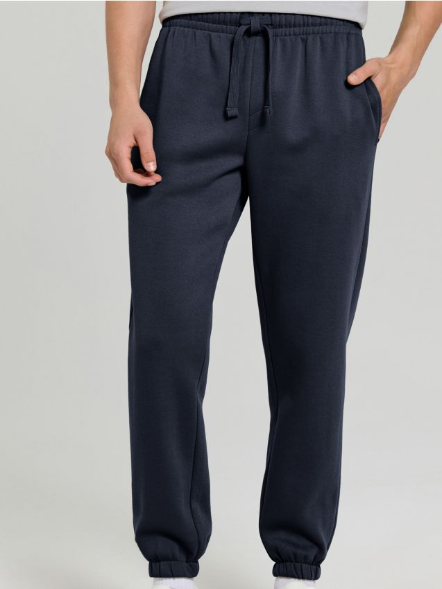 Sinsay - Tepláky s manžetami - tmavomodrá