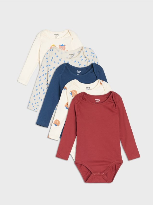 Sinsay - Súprava 5 body - krémová