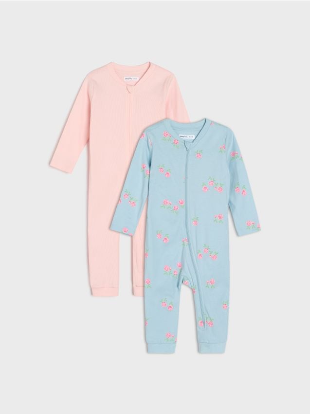 Sinsay - Set de 2 salopete din bumbac - light blue