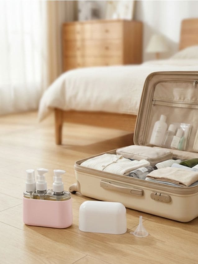 Sinsay - Set de sticle de călătorie - roz-pastel