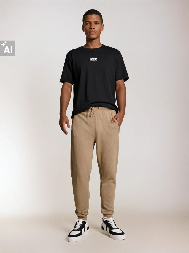 Sinsay - Pantaloni sport - gri-maroniu