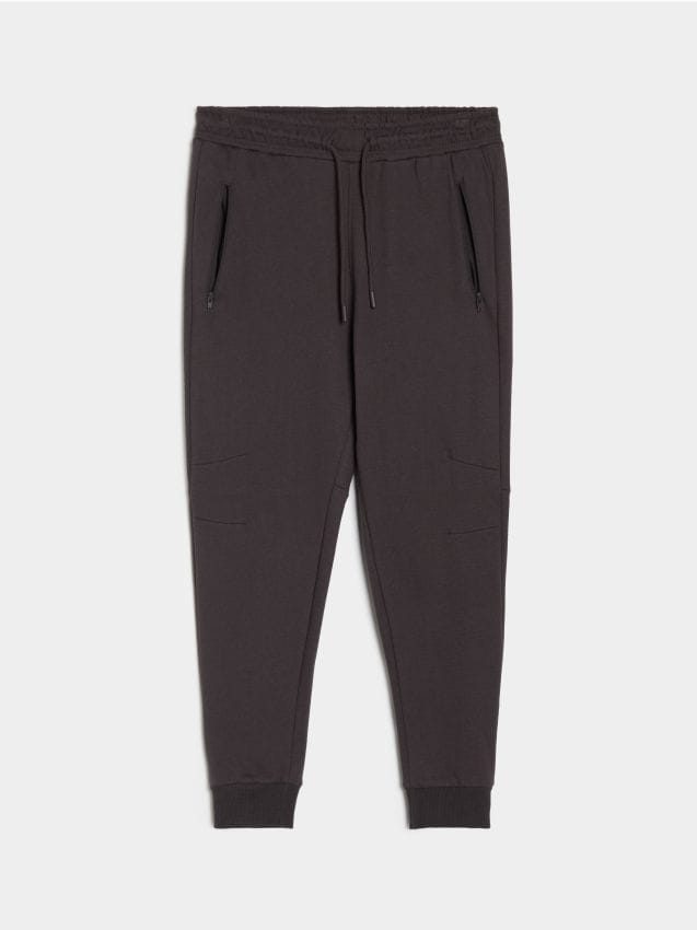 Sinsay - Pantaloni sport - negru-antracit