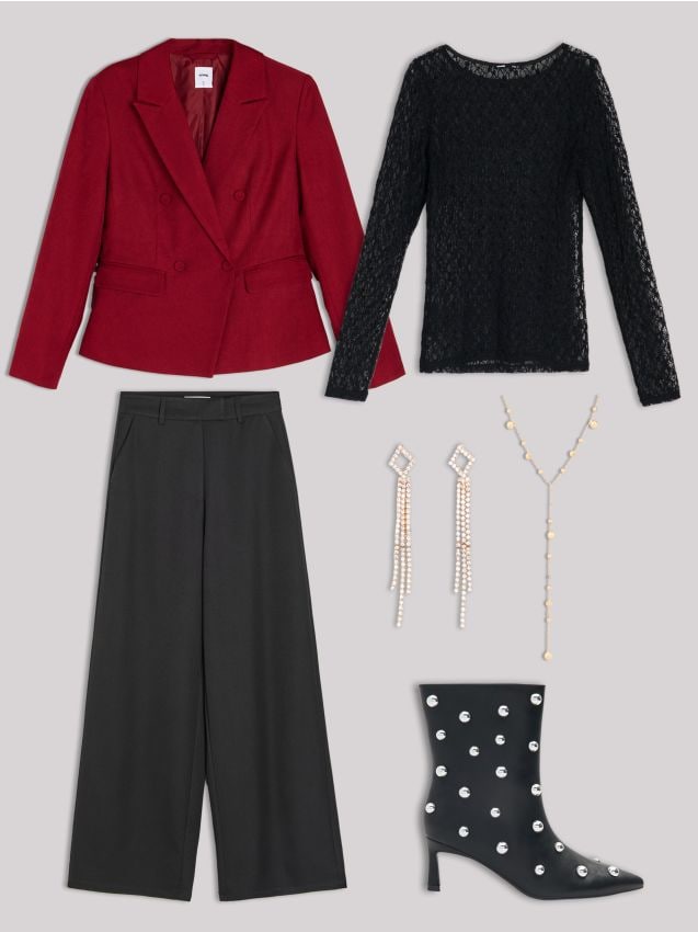 Sinsay - Členkové topánky z umelej kože - čierna