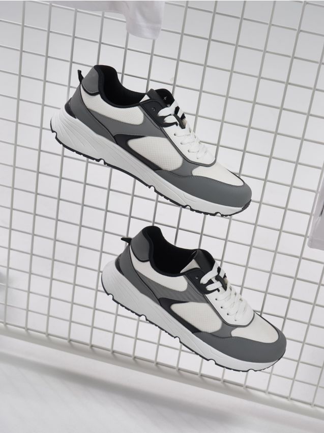 Sinsay - Sneakers cu șireturi - multicolor