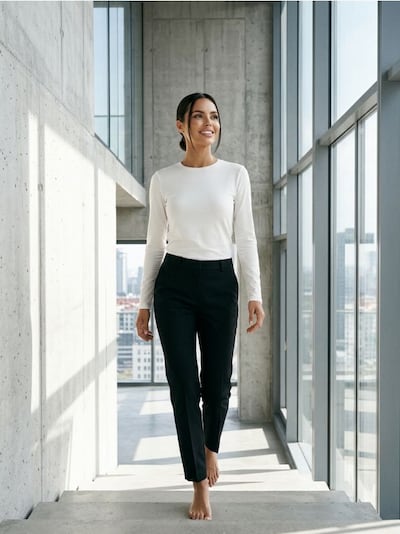 Pikkade varrukatega polüamiidsärk